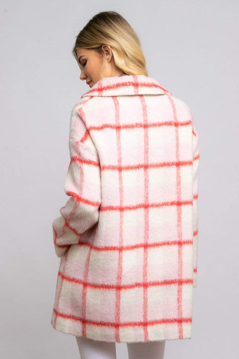 Strawberry Plaid Coat