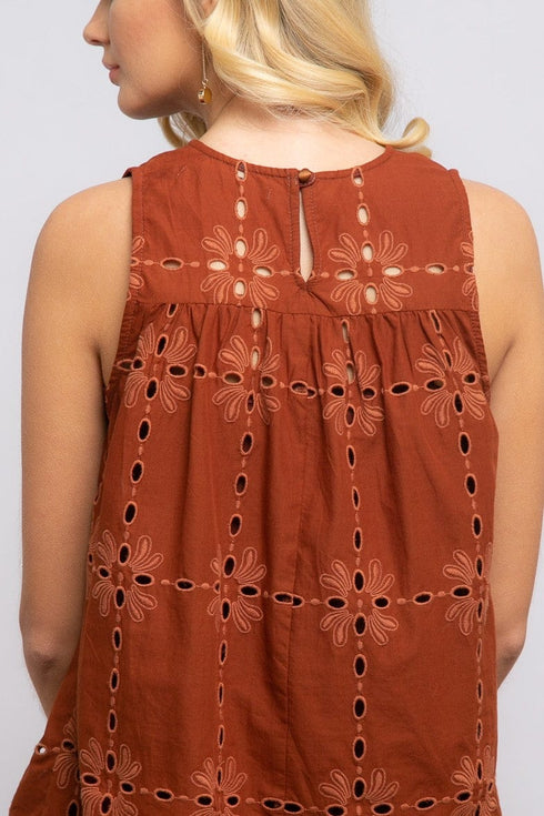 Conor Top - Cotton Eyelet Sedona