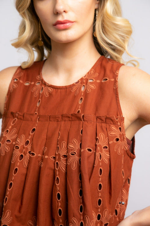 Conor Top - Cotton Eyelet Sedona