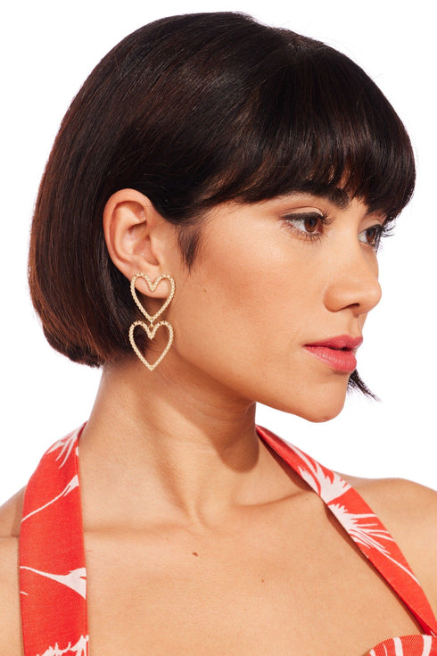 Double the Heart Earring