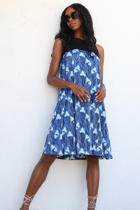 Abbey Dress - Blue Iris