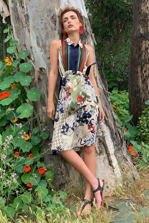 Annette Dress - Paradiso Stripe