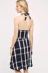 Anya Dress - Navy Plaid