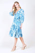 Astor Linen Dress - Blue Lagoon