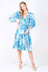 Astor Linen Dress - Blue Lagoon