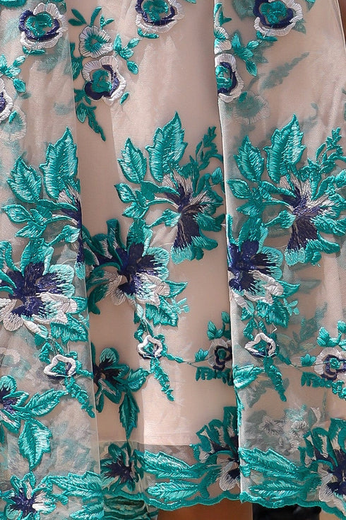 Baba Dress - Teal Lace
