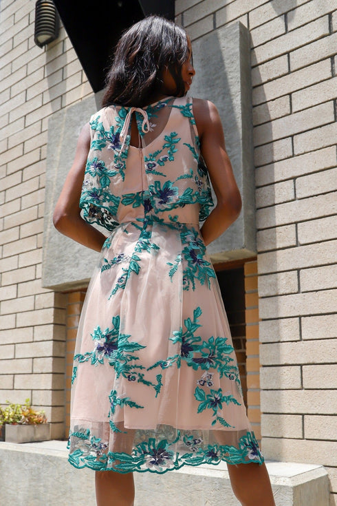 Baba Dress - Teal Lace