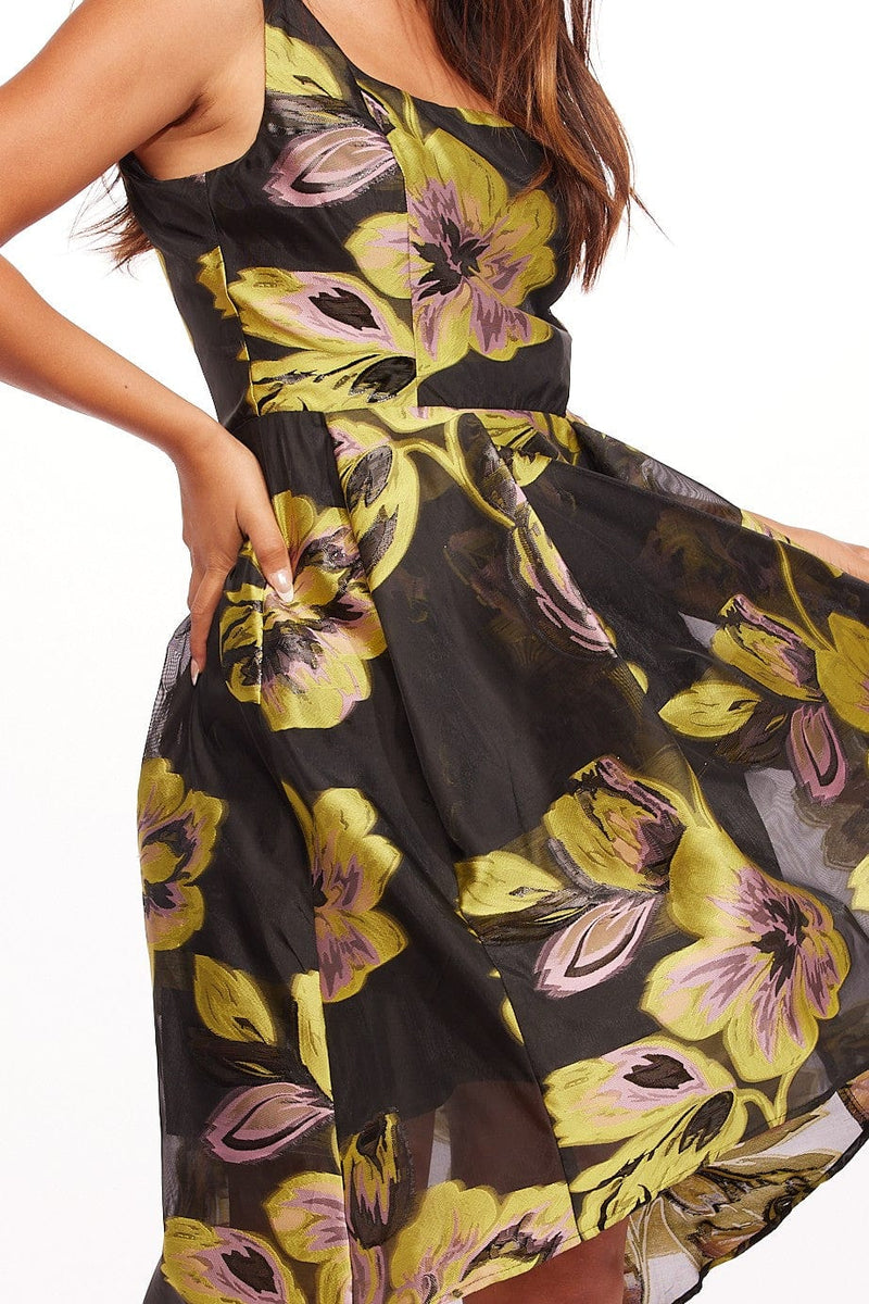 Betty dress - yellow floral