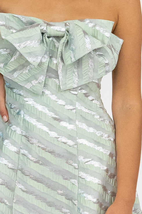 Bow-Tie Tube Sleeveless Mini Dress