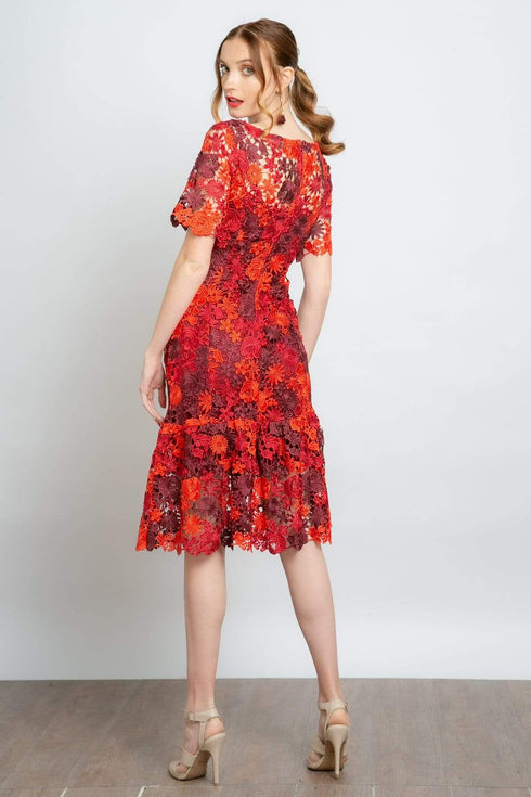 Brigitte Embroidered Midi Dress