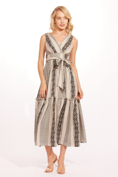 Candille Dress - Black and Cream