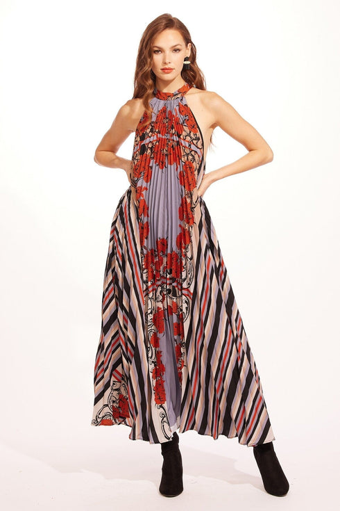 Colette Pleated Maxi Dress - Arabesque