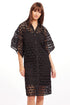 Cutwork Shirt Dress