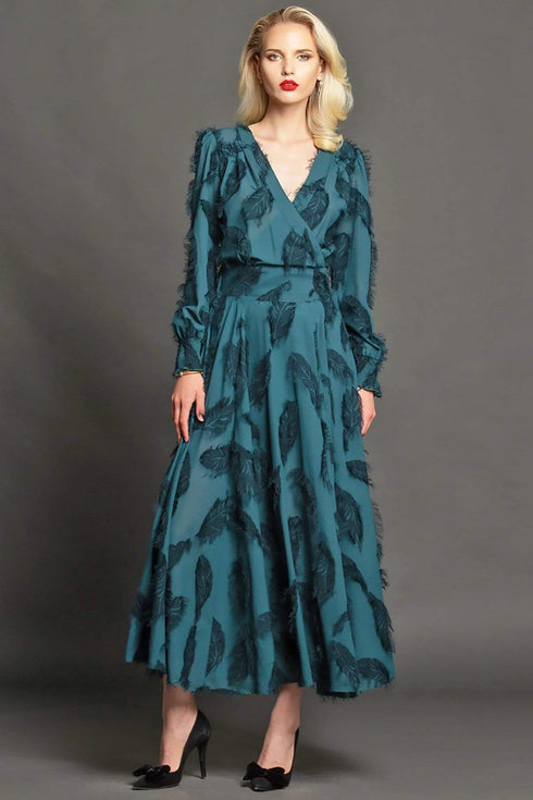 Danielle Dress - Teal Feather