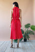 Doris Dress - Candy Stripe Red