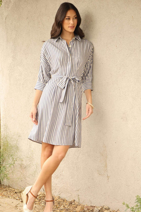 Edeline Dress – Gibson Stripe