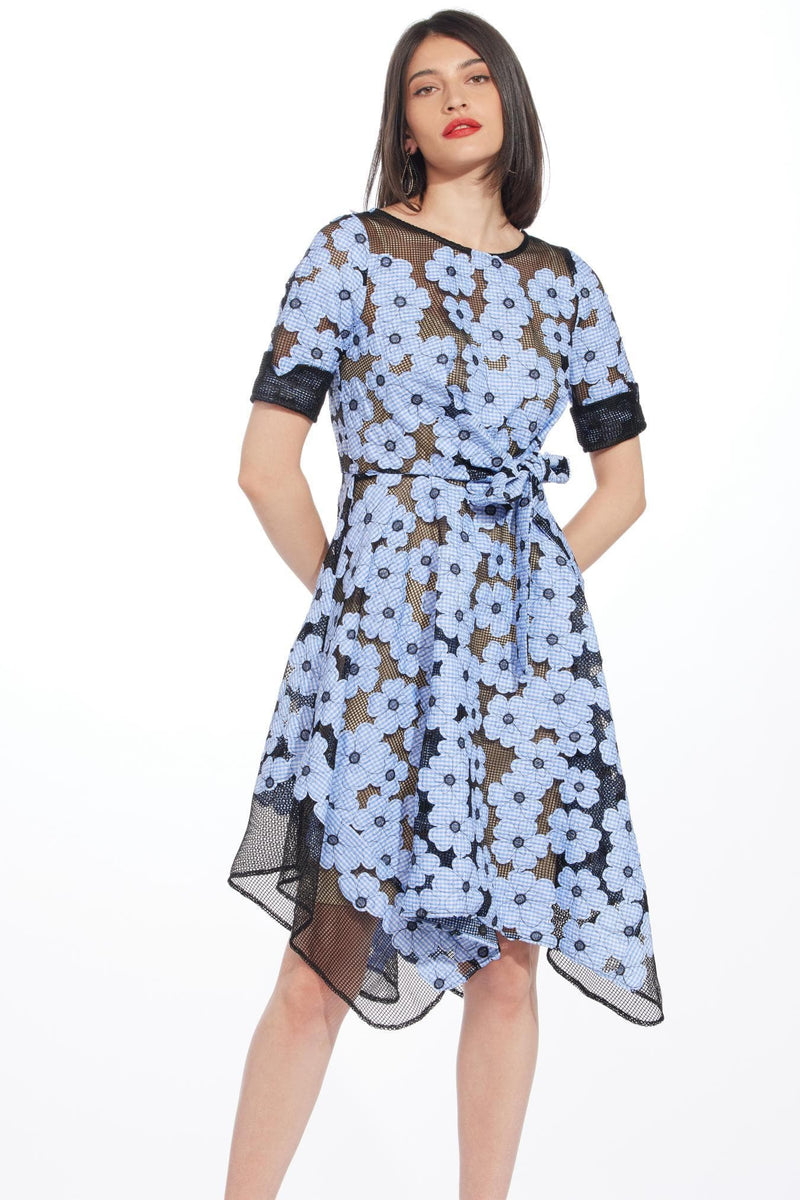 ezra blue dress Ezra Velvet Dress – CherinesBoutique