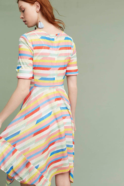 Ezra Dress - Rainbow Stripe