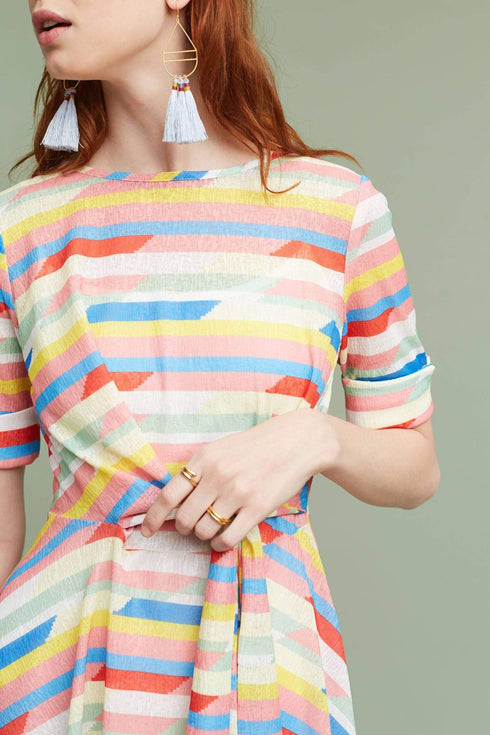 Ezra Dress - Rainbow Stripe
