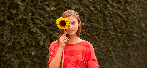 Ezra Dress - Red Stripe Linen