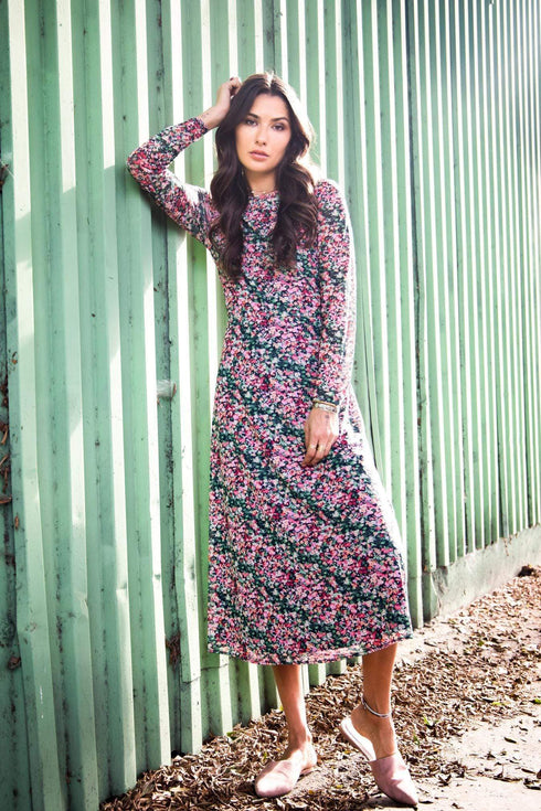 Fiona Maxi Floral Dress