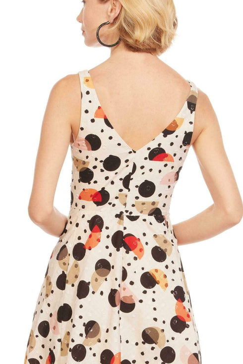 Florentia Sleeveless Midi Dress - Deco Dot