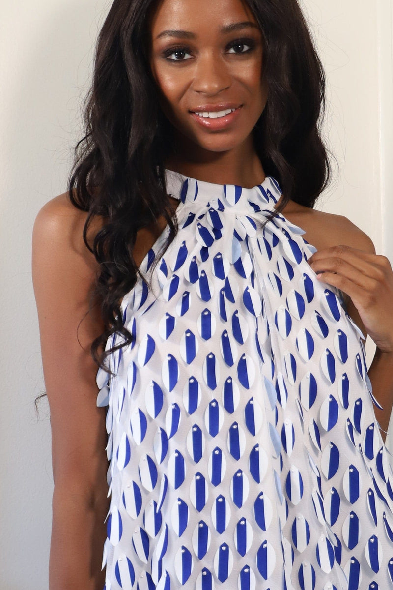 eva franco halter swing mini dress Eva Franco Halter Swing Mini Dress