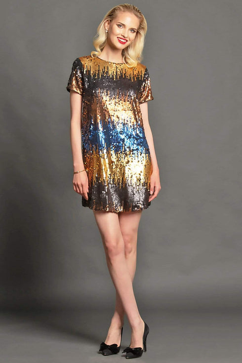 Harlan Dress - Seville Stripe