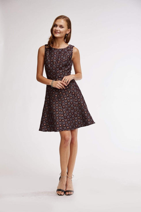 Haven Dress - Wine Dot