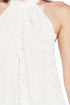 Halter Swing Mini Dress - White Petal