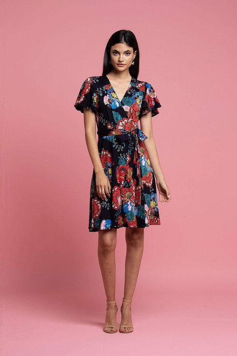 Jade Wrap Dress - Czar Rose