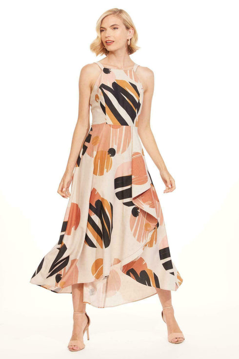 Jennie Dress - Terracotta Dot