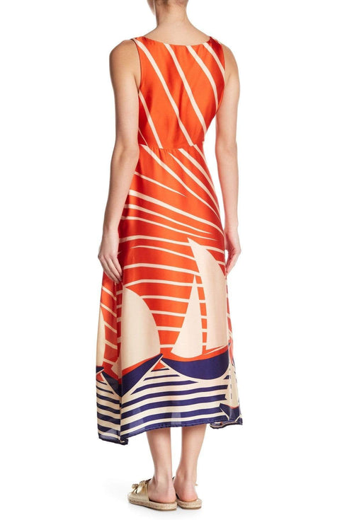 Kelsey Maxi Dress - Sailboats