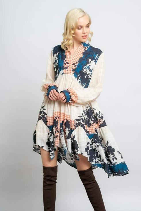 Kent Dress - Sahara Plaid