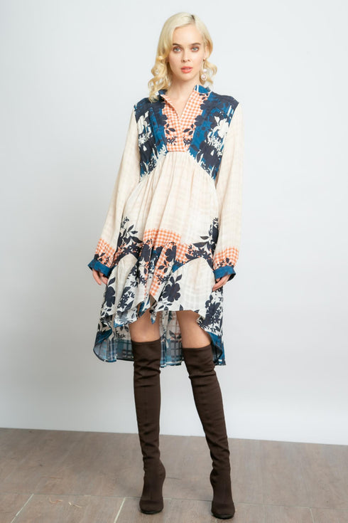 Kent Dress - Sahara Plaid