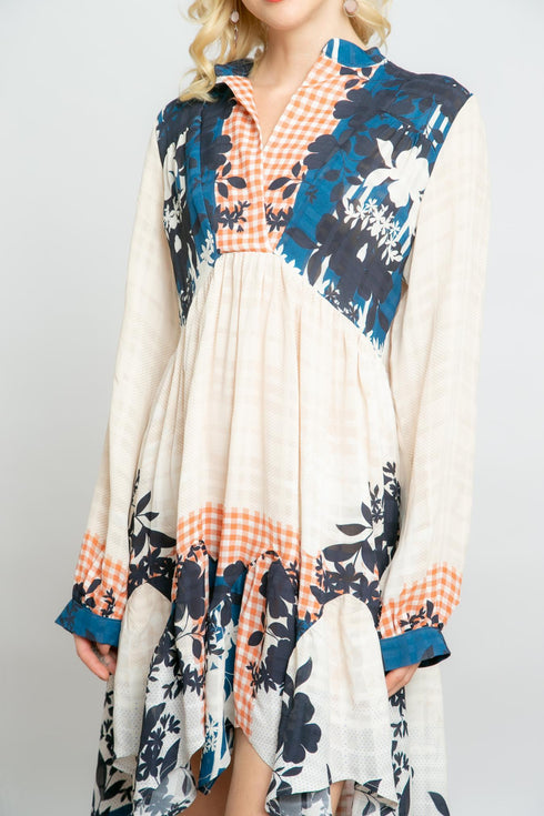 Kent Dress - Sahara Plaid