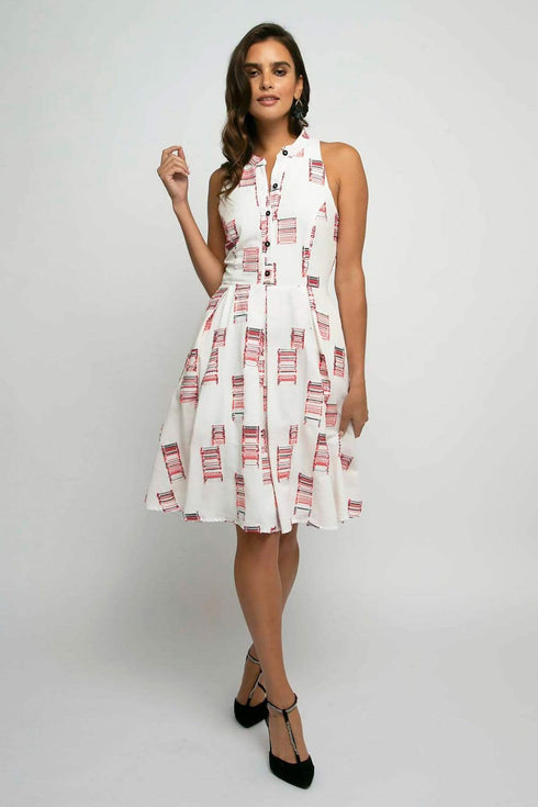 Kitty Cotton Mini Dress - Red Velvet Cake