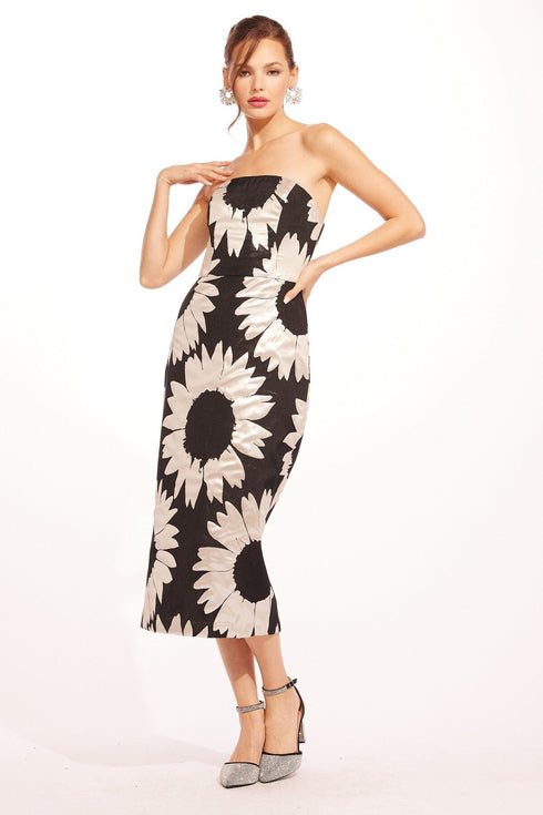 Marion Dress - Silver Bloom