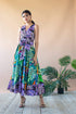 Masha Dress - Purple Palm