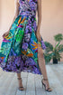 Masha Dress - Purple Palm