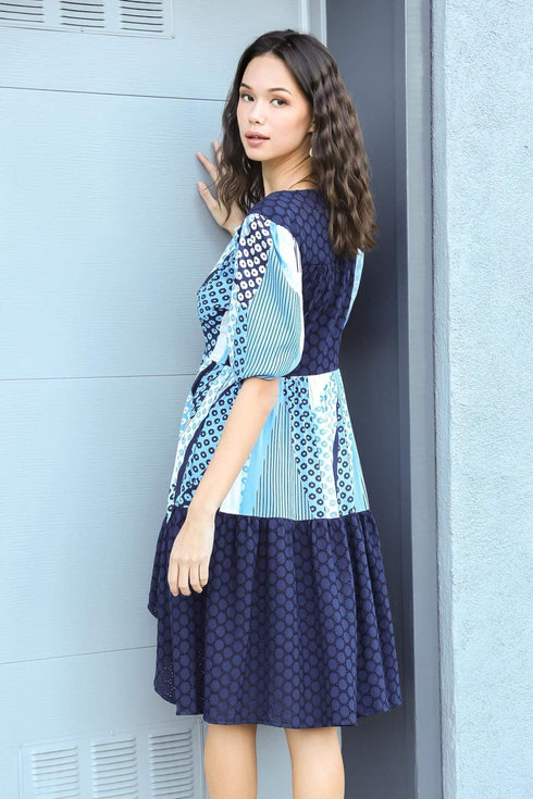 Melanie Eyelet Dress - Turks and Caicos