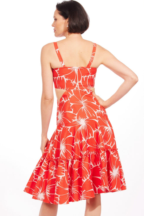 Monte Cristo Dress - Scarlet Bloom