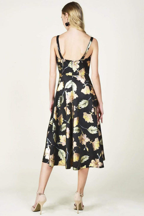 Nadia Metallic Midi Dress - Carmen's Rose