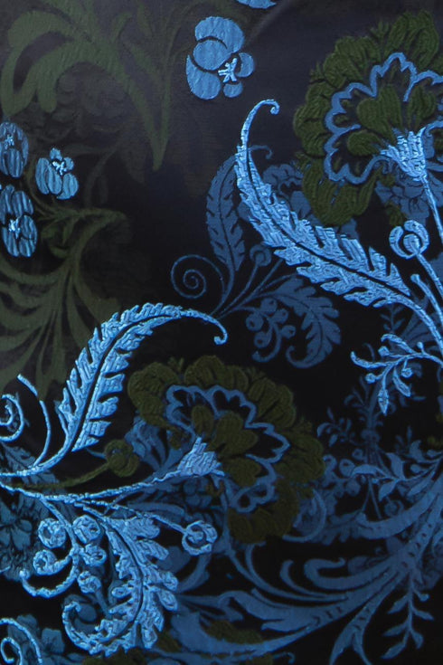 Nina Dress - Teal Motif