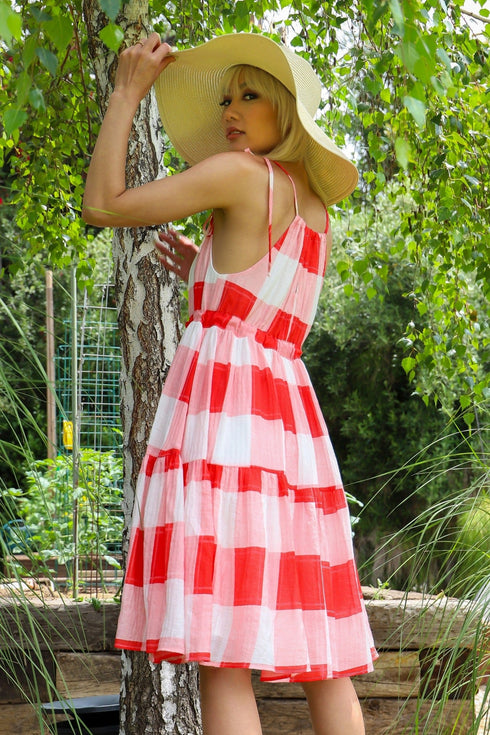 Nixi Dress - Picnic Plaid