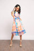 Poppy Knit  Dress - Sorbet Plaid