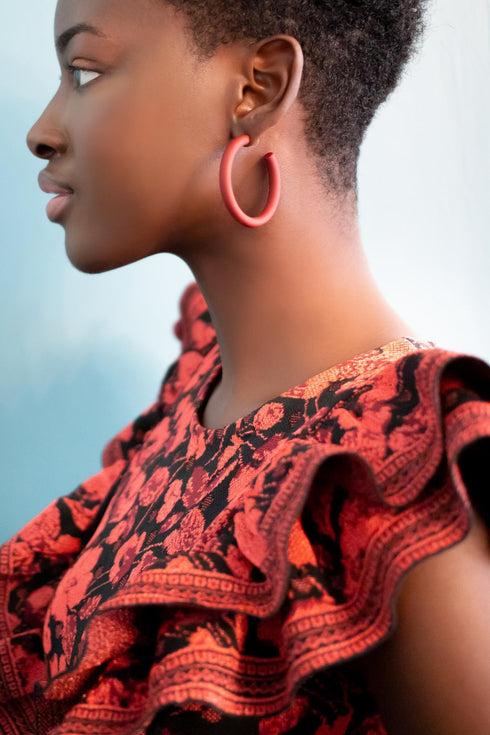 Ruffled Mini Sweater Dress