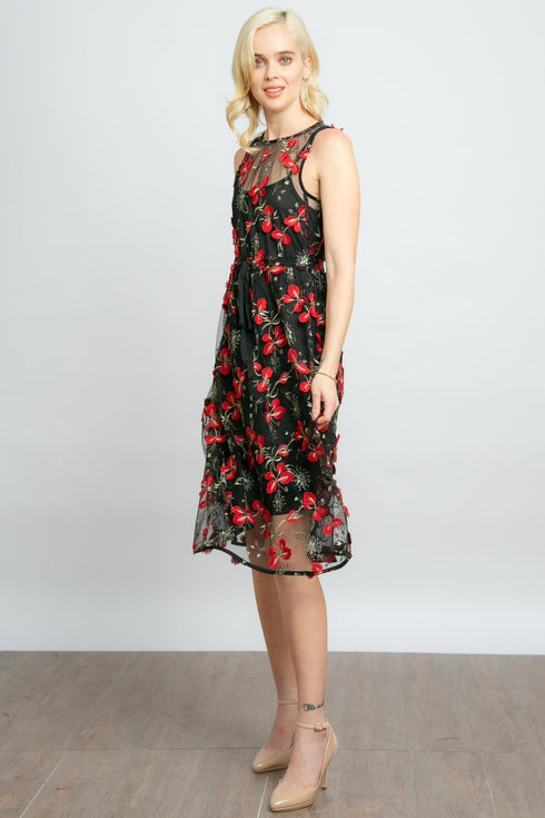 Sage Dress - Cardinal