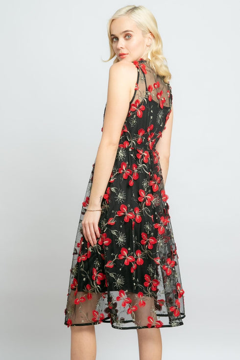 Sage Dress - Cardinal