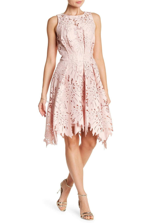 Samantha Dress - Palm Lace in Blush